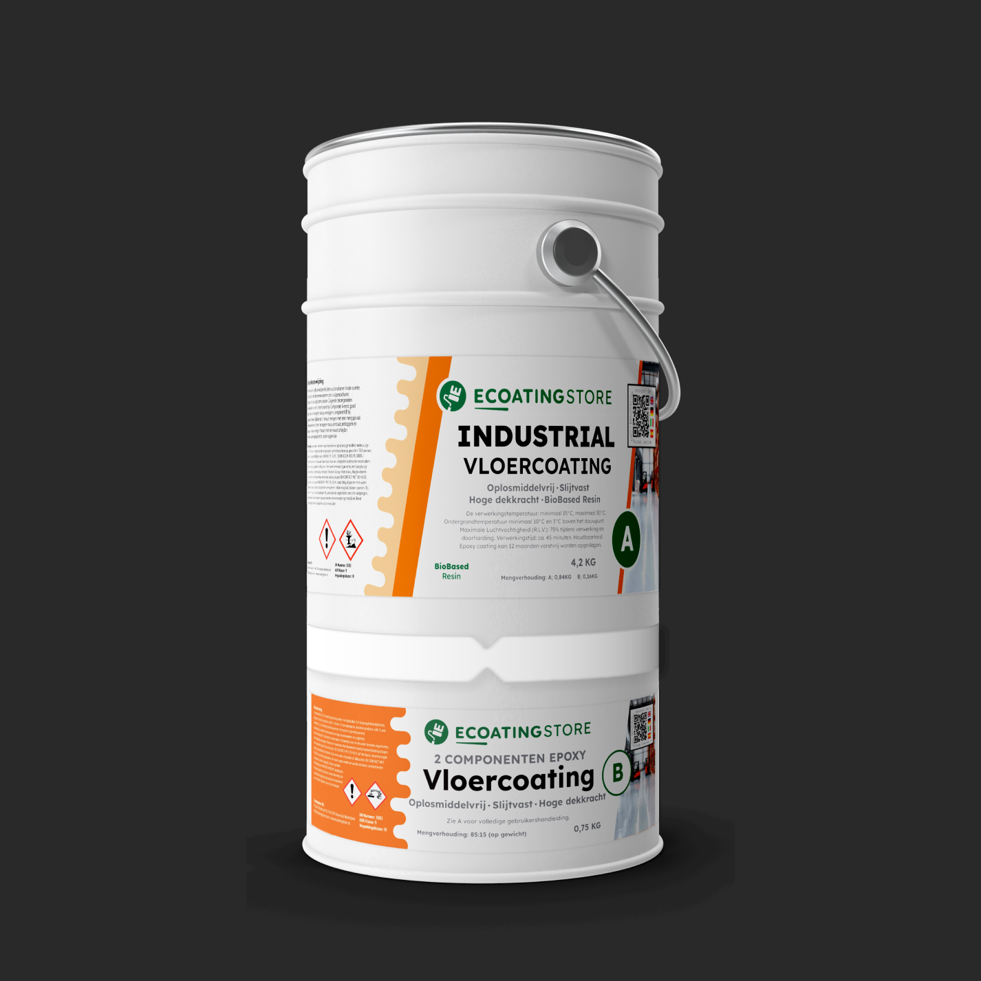 Industriell golvfärg - RAL 9017