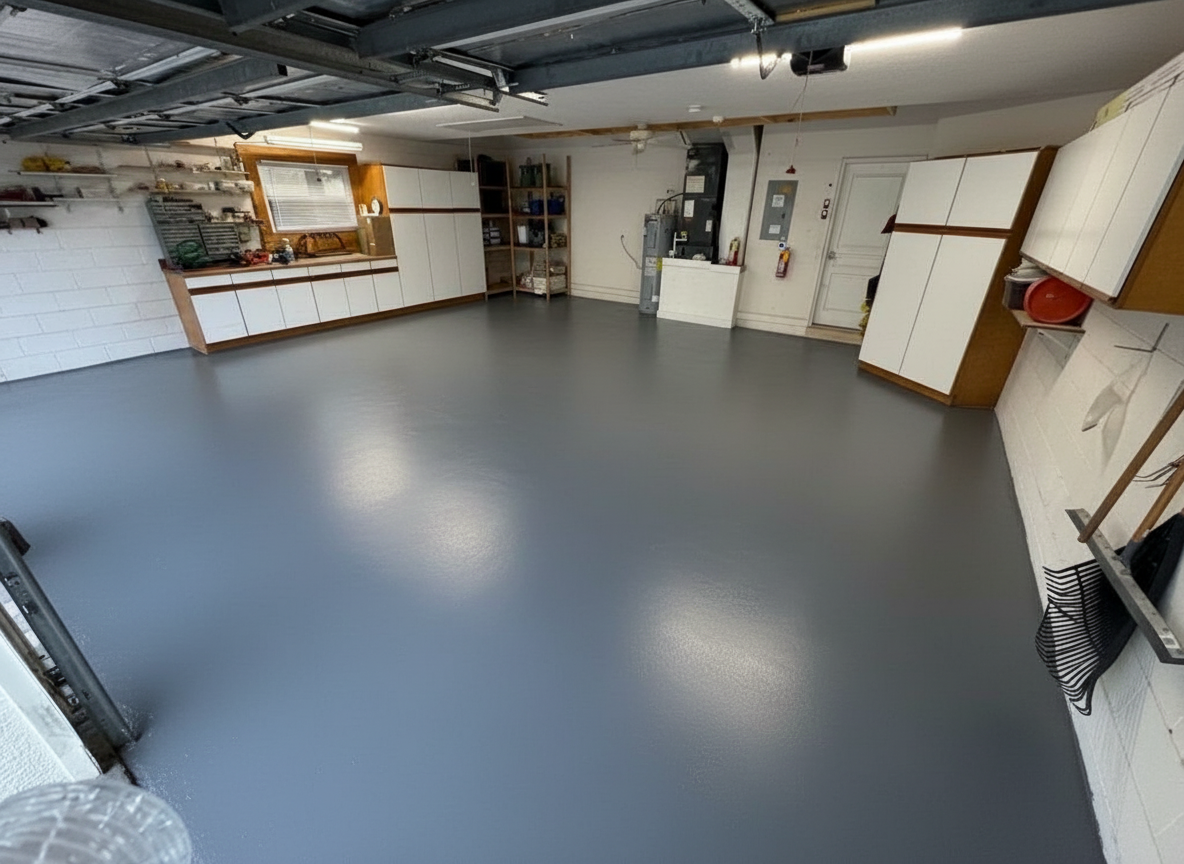 Golvfärg för garage - RAL 7016