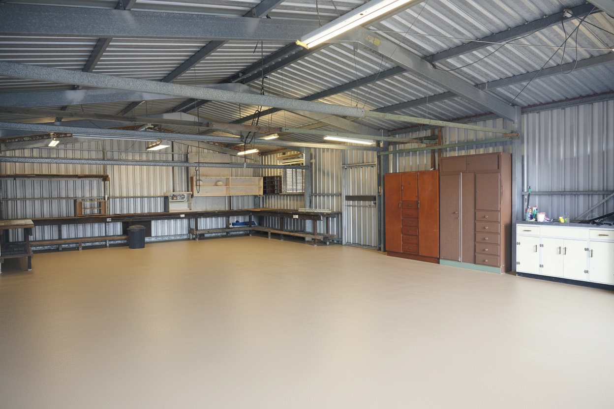 Golvfärg för garage - RAL 1001
