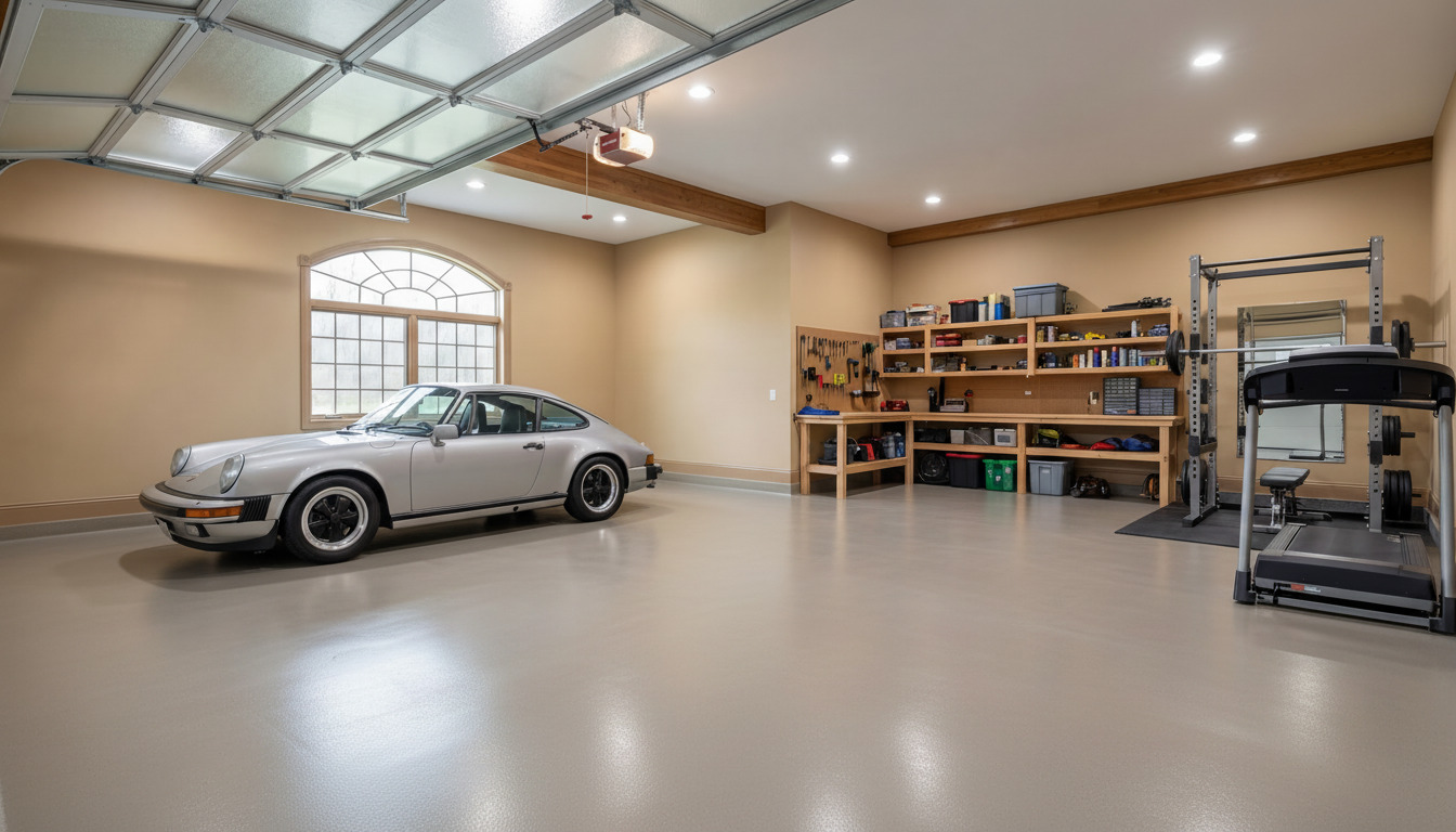 Golvfärg för garage - RAL 7036